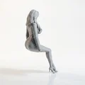 Mô hình 3D nữ nhân viên văn phòng ngồi làm việc (Sat Office Girl) - Thumbnail 3