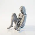 Mô hình tượng nữ nghệ thuật đang ngồi - File 3D in ấn - Thumbnail 1