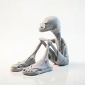 Mô hình 3D Cụ Bà Đang Ngồi (Sat Old Lady Figure) - File STL chất lượng cao - Thumbnail 2