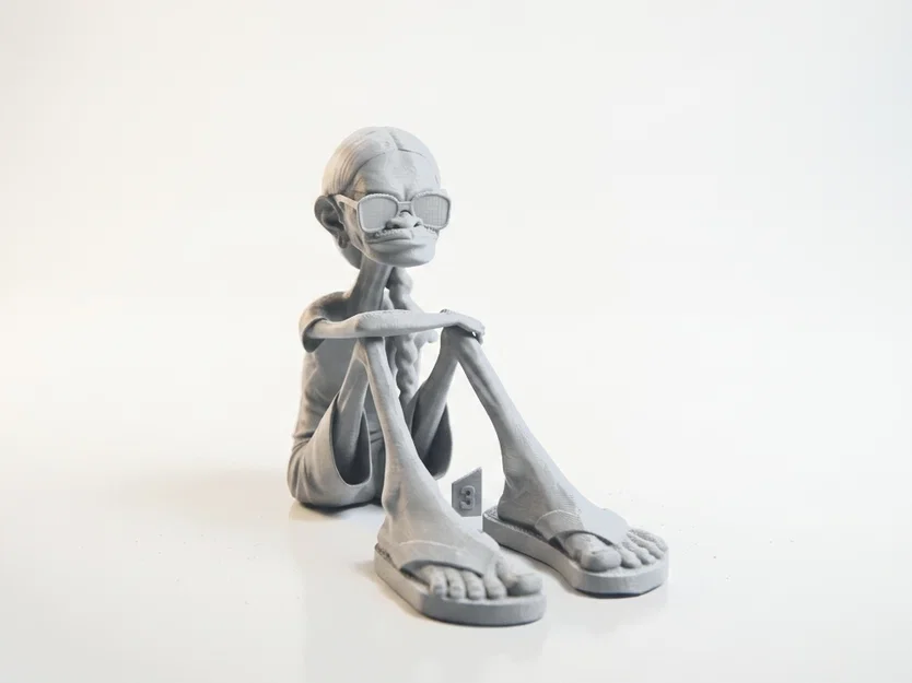 Mô hình 3D Cụ Bà Đang Ngồi (Sat Old Lady Figure) - File STL chất lượng cao - Image 3
