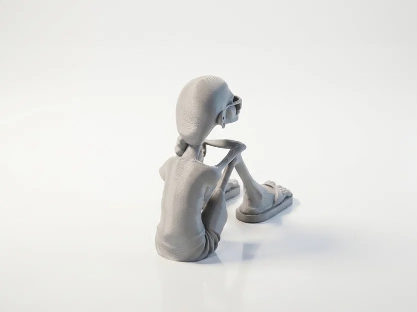 Mô hình 3D Cụ Bà Đang Ngồi (Sat Old Lady Figure) - File STL chất lượng cao - Image 4