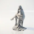 Mô hình tượng nữ Sat Queen thanh lịch in 3D - Thumbnail 1