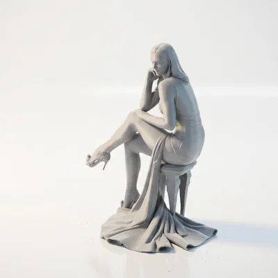 Mô hình tượng nữ Sat Queen thanh lịch in 3D