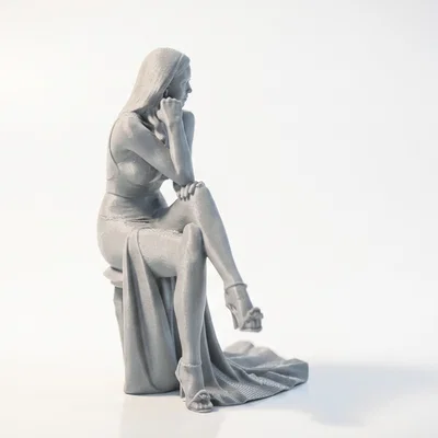 Mô hình tượng nữ Sat Queen thanh lịch in 3D