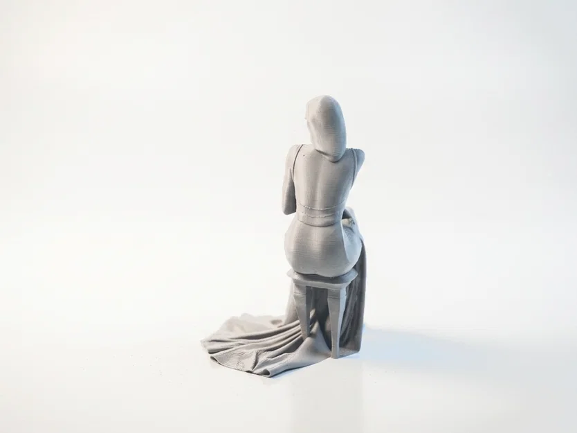 Mô hình tượng nữ Sat Queen thanh lịch in 3D - Image 4