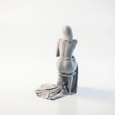 Mô hình tượng nữ Sat Queen thanh lịch in 3D