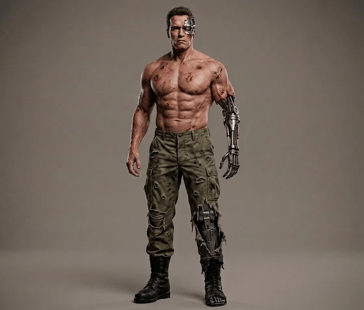 Mô hình 3D T-800 Battle Scars 1984 cho tín đồ Terminator - Image 1