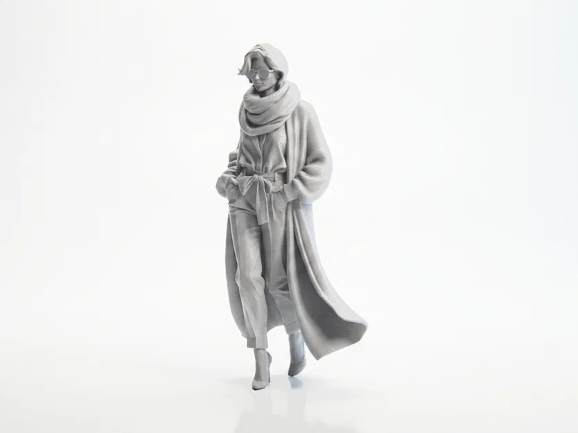 Mô hình tượng cô gái quàng khăn Scarf Lady - In 3D chuyên nghiệp - Image 1