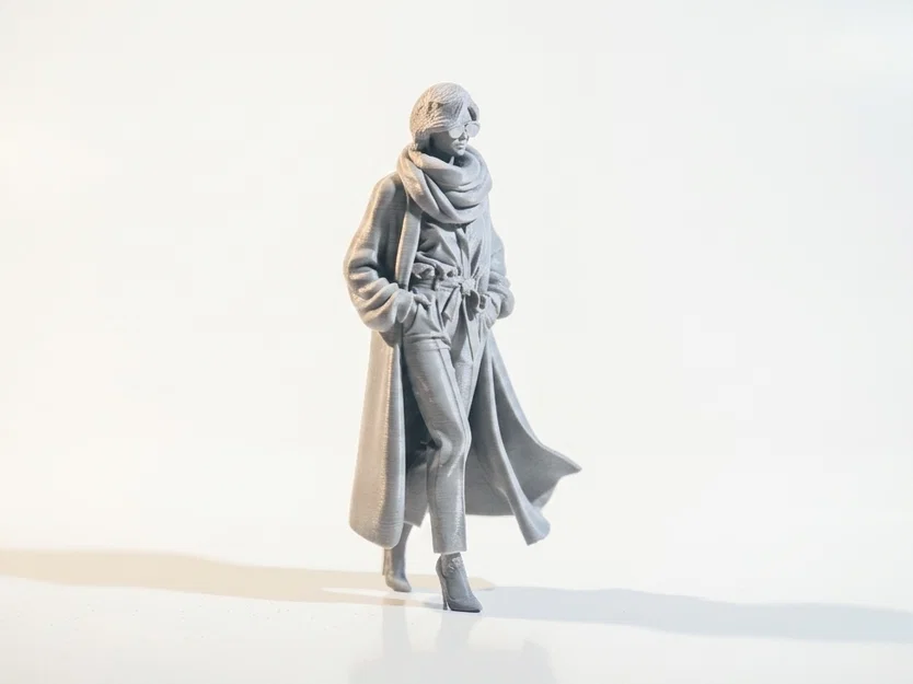Mô hình tượng cô gái quàng khăn Scarf Lady - In 3D chuyên nghiệp - Image 2