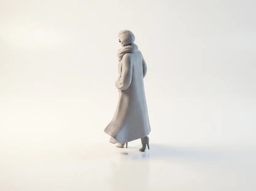 Mô hình tượng cô gái quàng khăn Scarf Lady - In 3D chuyên nghiệp - Image 4