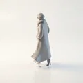 Mô hình tượng cô gái quàng khăn Scarf Lady - In 3D chuyên nghiệp - Thumbnail 4