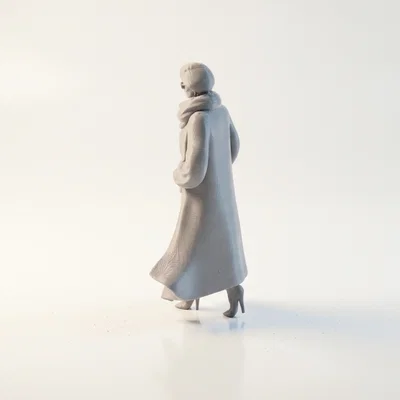 Mô hình tượng cô gái quàng khăn Scarf Lady - In 3D chuyên nghiệp
