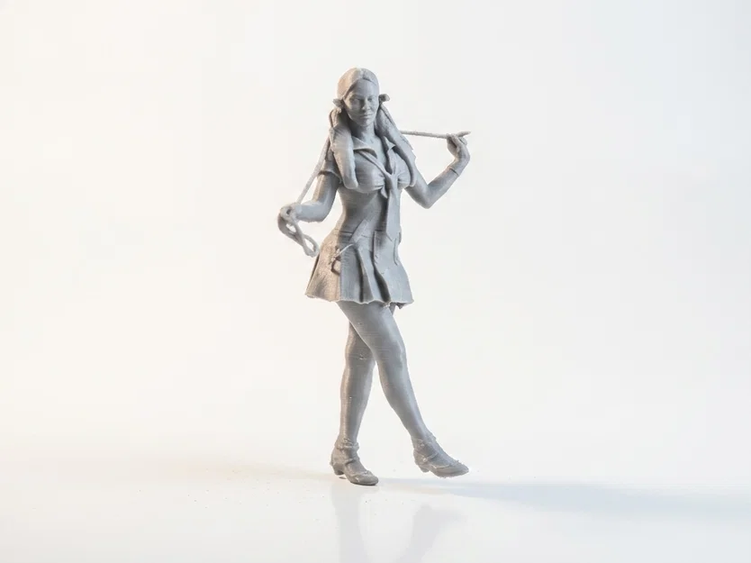 Mô hình 3D Nữ sinh múa ruy băng đầy quyến rũ - Image 2