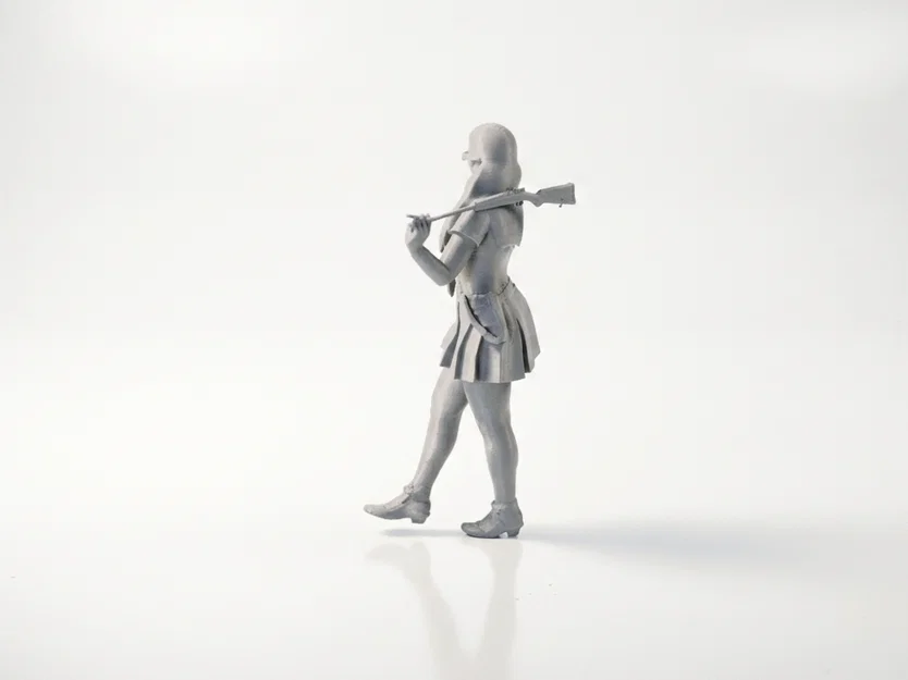 Mô hình 3D Nữ sinh múa ruy băng đầy quyến rũ - Image 4