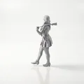 Mô hình 3D Nữ sinh múa ruy băng đầy quyến rũ - Thumbnail 4
