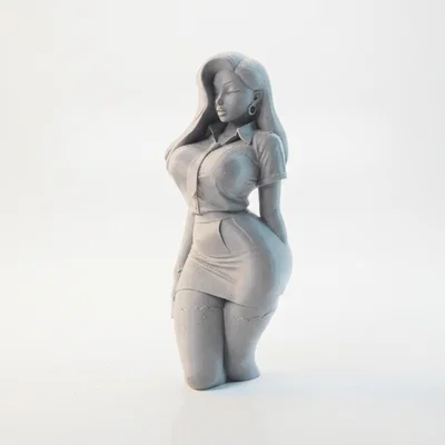 Mô hình nhân vật nữ Schoolgirl 3D để in ấn