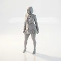 Mô hình tượng nữ sinh 3D Printable (File STL) - Thumbnail 1
