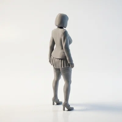 Mô hình tượng nữ sinh 3D Printable (File STL)