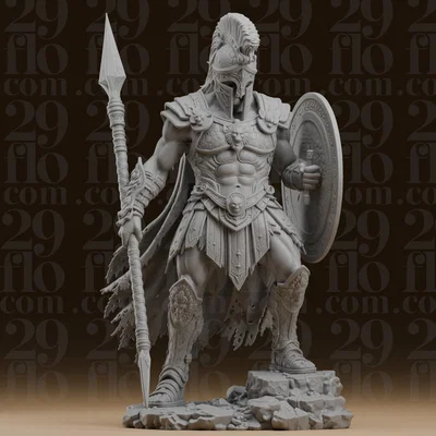 Tượng Chiến Binh Spartan Hùng Dũng #277