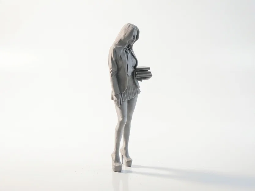 Mô hình nhân vật nữ học sinh 3D Printable - Image 2