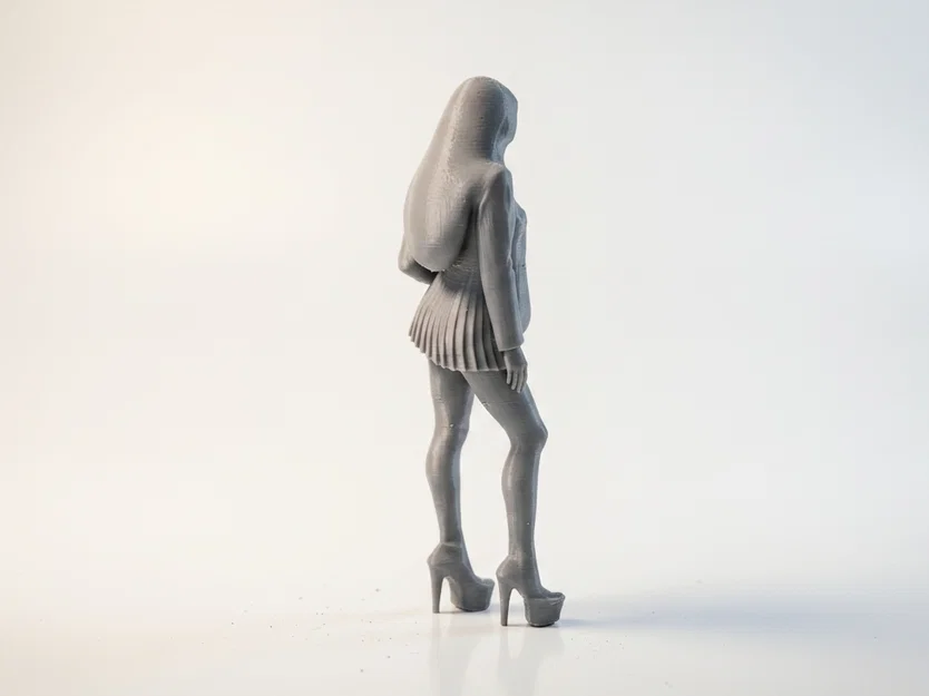 Mô hình nhân vật nữ học sinh 3D Printable - Image 3