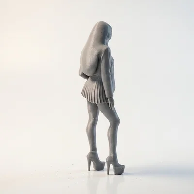 Mô hình nhân vật nữ học sinh 3D Printable