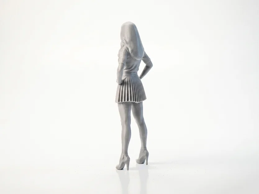 Mô hình Nữ sinh Anime - File in 3D Figurine chất lượng cao - Image 4