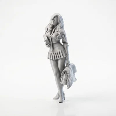 Mô Hình Nhân Vật Nữ Nữ Sinh - File 3D In Ấn Độ Chi Tiết
