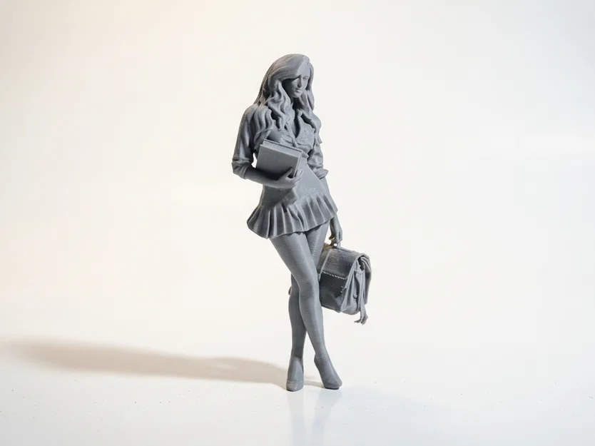 Mô Hình Nhân Vật Nữ Nữ Sinh - File 3D In Ấn Độ Chi Tiết - Image 2