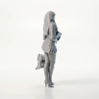 Mô Hình Nhân Vật Nữ Nữ Sinh - File 3D In Ấn Độ Chi Tiết