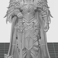 Mô hình tượng hiệp sĩ mặc giáp 3D - Phụ kiện sa bàn Fantasy đẳng cấp - Thumbnail 1