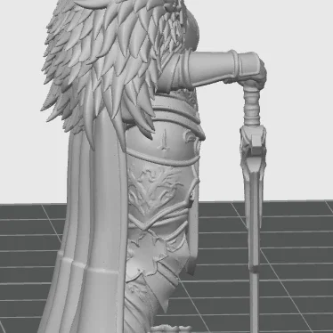 Mô hình tượng hiệp sĩ mặc giáp 3D - Phụ kiện sa bàn Fantasy đẳng cấp