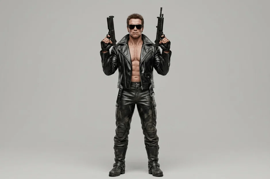 Mô hình 3D The Terminator T-800 Arnold Schwarzenegger (1984) - Image 1