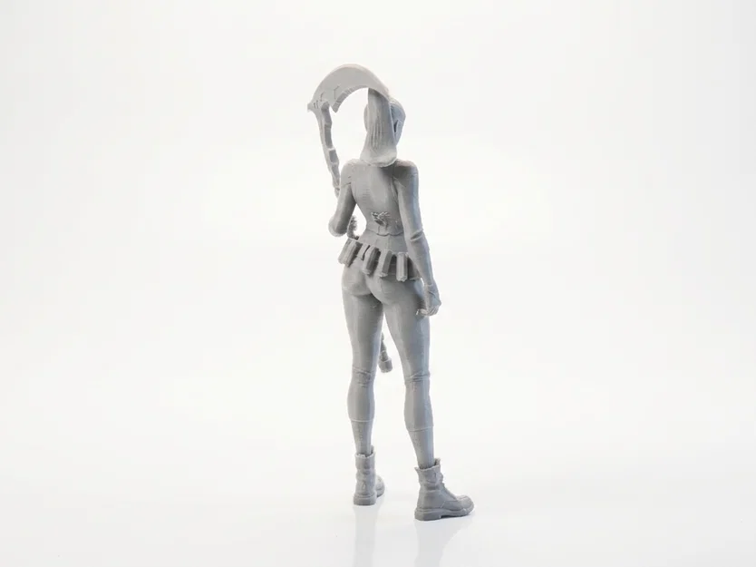 Mô hình Nữ Chiến Binh Cầm Lưỡi Hái - File 3D In Ấn Độ Chi Tiết Cao - Image 3