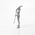 Mô hình Nữ Chiến Binh Cầm Lưỡi Hái - File 3D In Ấn Độ Chi Tiết Cao - Thumbnail 4