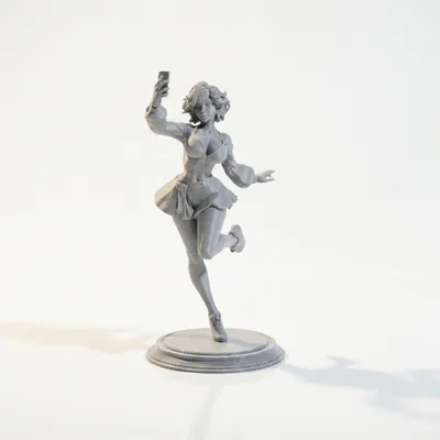 Mô hình tượng nữ nhân vật Selfie Babe in 3D