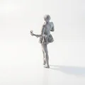 Mô hình nhân vật nữ Selfie Girl - Tệp in 3D - Thumbnail 4