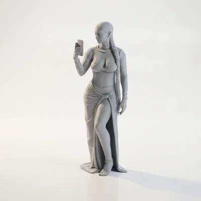 Mô hình tượng nữ Selfie Baddie - File in 3D