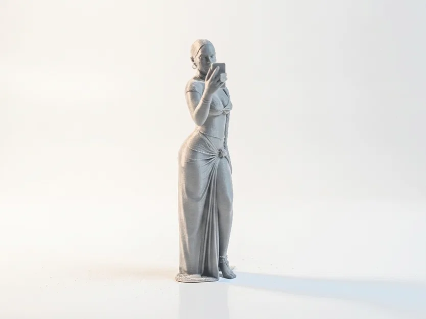 Mô hình tượng nữ Selfie Baddie - File in 3D - Image 2