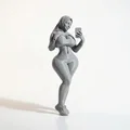 Mô hình 3D Selfie Lady - Tượng nữ phong cách Streetwear - Thumbnail 2