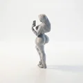 Mô hình 3D Selfie Lady - Tượng nữ phong cách Streetwear - Thumbnail 4