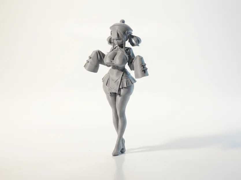 Mô hình Anime Girl Figurine - Nhân vật nữ 3D để in ấn - Image 1