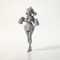 Mô hình Anime Girl Figurine - Nhân vật nữ 3D để in ấn - Thumbnail 1