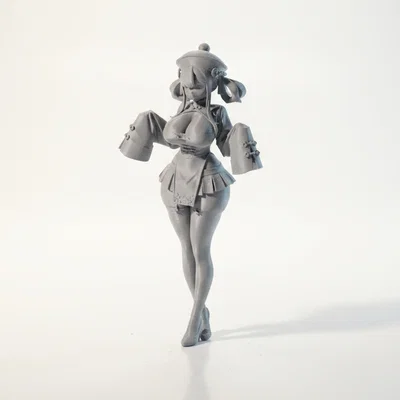 Mô hình Anime Girl Figurine - Nhân vật nữ 3D để in ấn