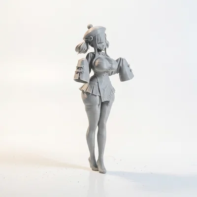 Mô hình Anime Girl Figurine - Nhân vật nữ 3D để in ấn