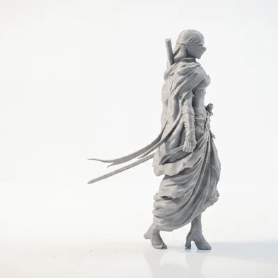 Mô hình 3D Nữ Sát Thủ Đeo Khăn Choàng Có Thể In Ấn