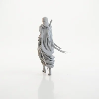 Mô hình 3D Nữ Sát Thủ Đeo Khăn Choàng Có Thể In Ấn