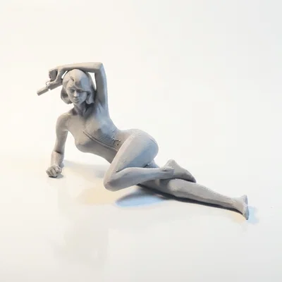 Mô hình tượng nữ sát thủ quyến rũ - File in 3D