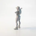 Mô hình tượng nữ cầu thủ bóng chày 3D in ấn thể thao - Thumbnail 4