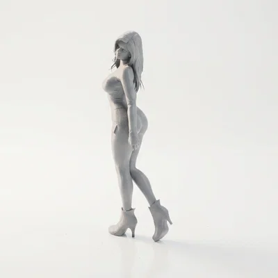 Mô hình tượng nữ nhân vật mặc bodysuit in 3D